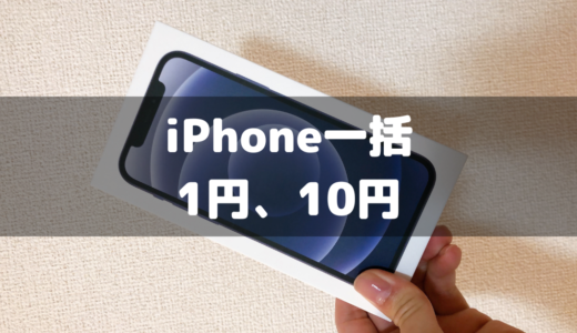 【最新版】iPhone12を一括1円、10円で投げ売り！